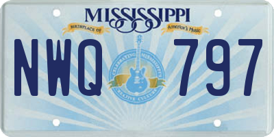 MS license plate NWQ797