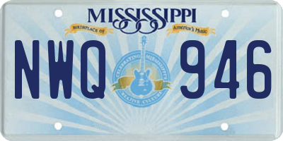 MS license plate NWQ946