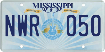 MS license plate NWR050