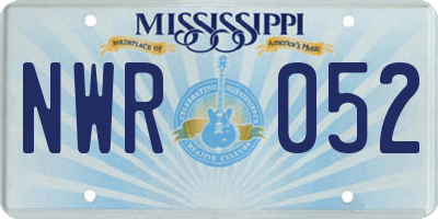 MS license plate NWR052