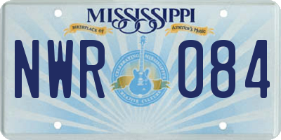 MS license plate NWR084