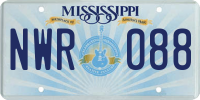 MS license plate NWR088