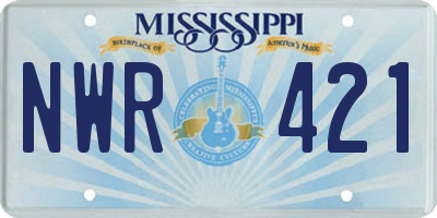 MS license plate NWR421