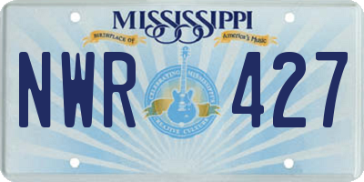 MS license plate NWR427