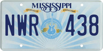 MS license plate NWR438