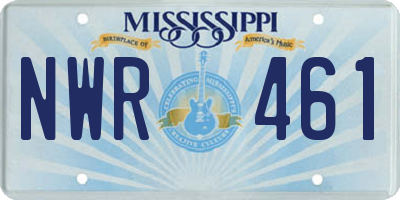 MS license plate NWR461