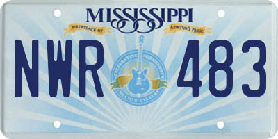 MS license plate NWR483