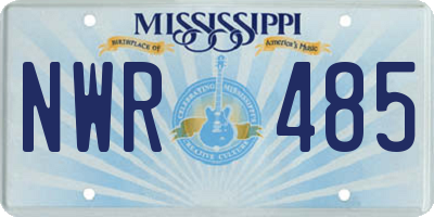MS license plate NWR485