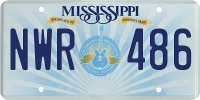 MS license plate NWR486