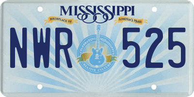 MS license plate NWR525