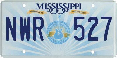 MS license plate NWR527