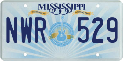 MS license plate NWR529