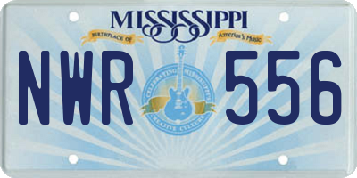 MS license plate NWR556