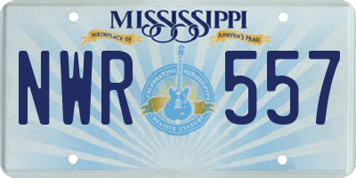 MS license plate NWR557