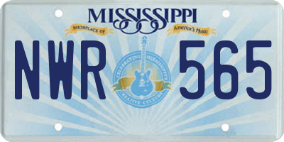 MS license plate NWR565