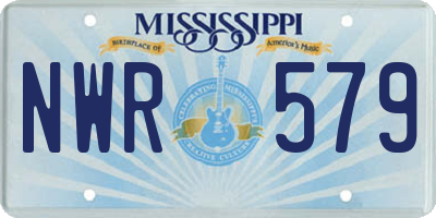 MS license plate NWR579