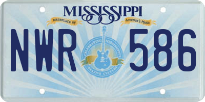 MS license plate NWR586