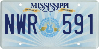 MS license plate NWR591