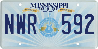 MS license plate NWR592