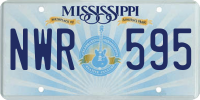 MS license plate NWR595