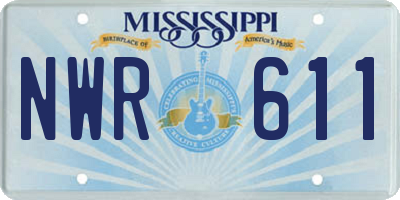 MS license plate NWR611