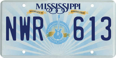 MS license plate NWR613