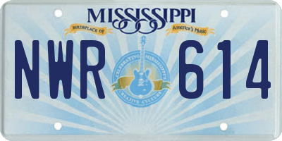 MS license plate NWR614