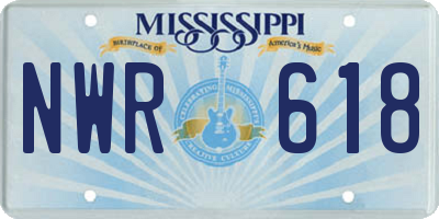 MS license plate NWR618