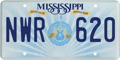 MS license plate NWR620