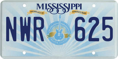 MS license plate NWR625