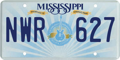 MS license plate NWR627