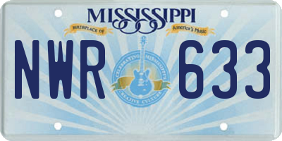 MS license plate NWR633