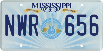 MS license plate NWR656