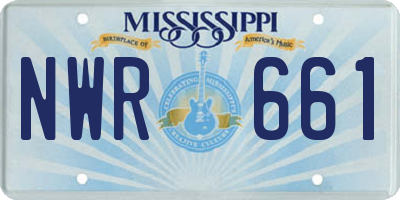 MS license plate NWR661