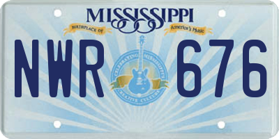 MS license plate NWR676