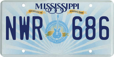 MS license plate NWR686