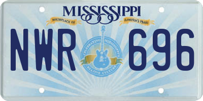 MS license plate NWR696