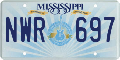 MS license plate NWR697
