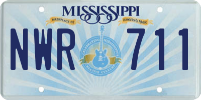 MS license plate NWR711