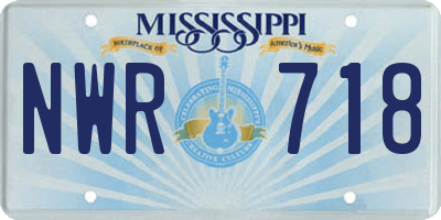 MS license plate NWR718