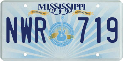 MS license plate NWR719