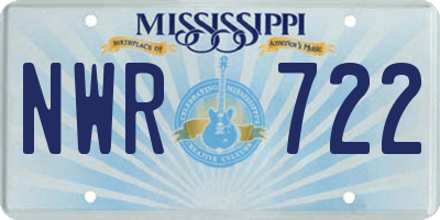 MS license plate NWR722