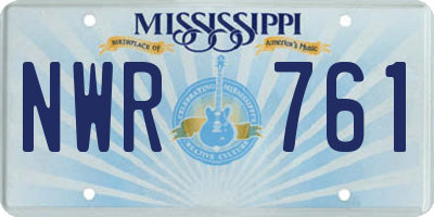 MS license plate NWR761