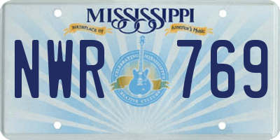MS license plate NWR769