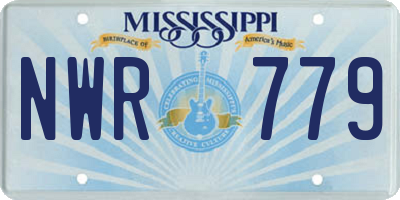MS license plate NWR779