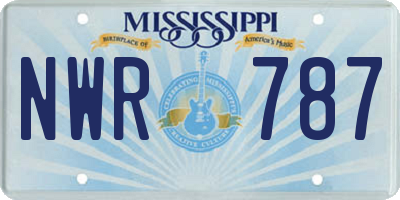 MS license plate NWR787