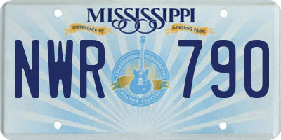 MS license plate NWR790
