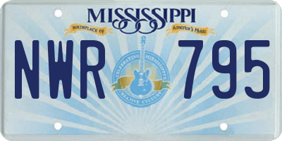 MS license plate NWR795