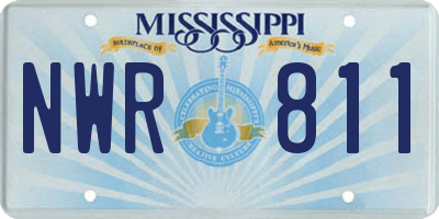 MS license plate NWR811