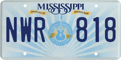 MS license plate NWR818